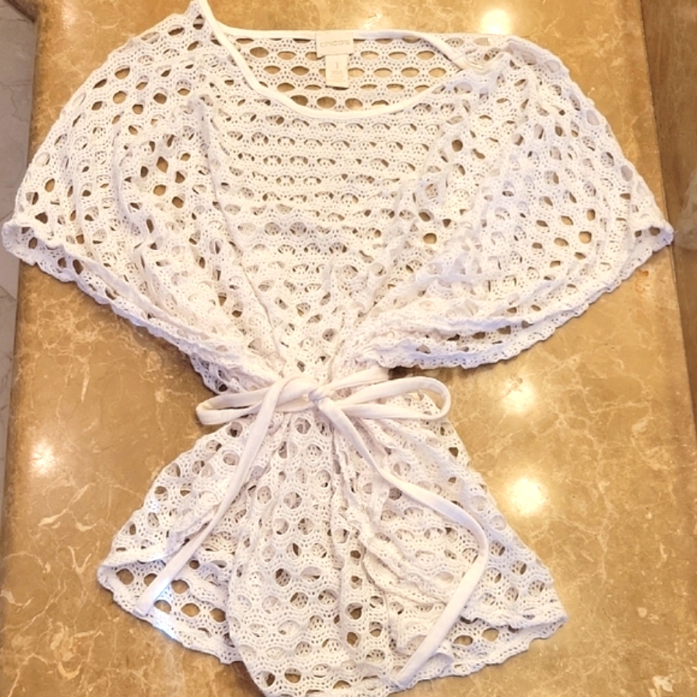 White Crochet Sweater